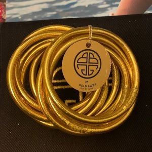 NWT budha girl gold bangles